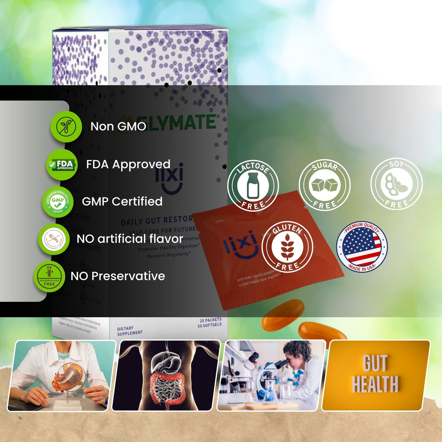 LIXI - Stomach wellness & Daily Gut Restoration