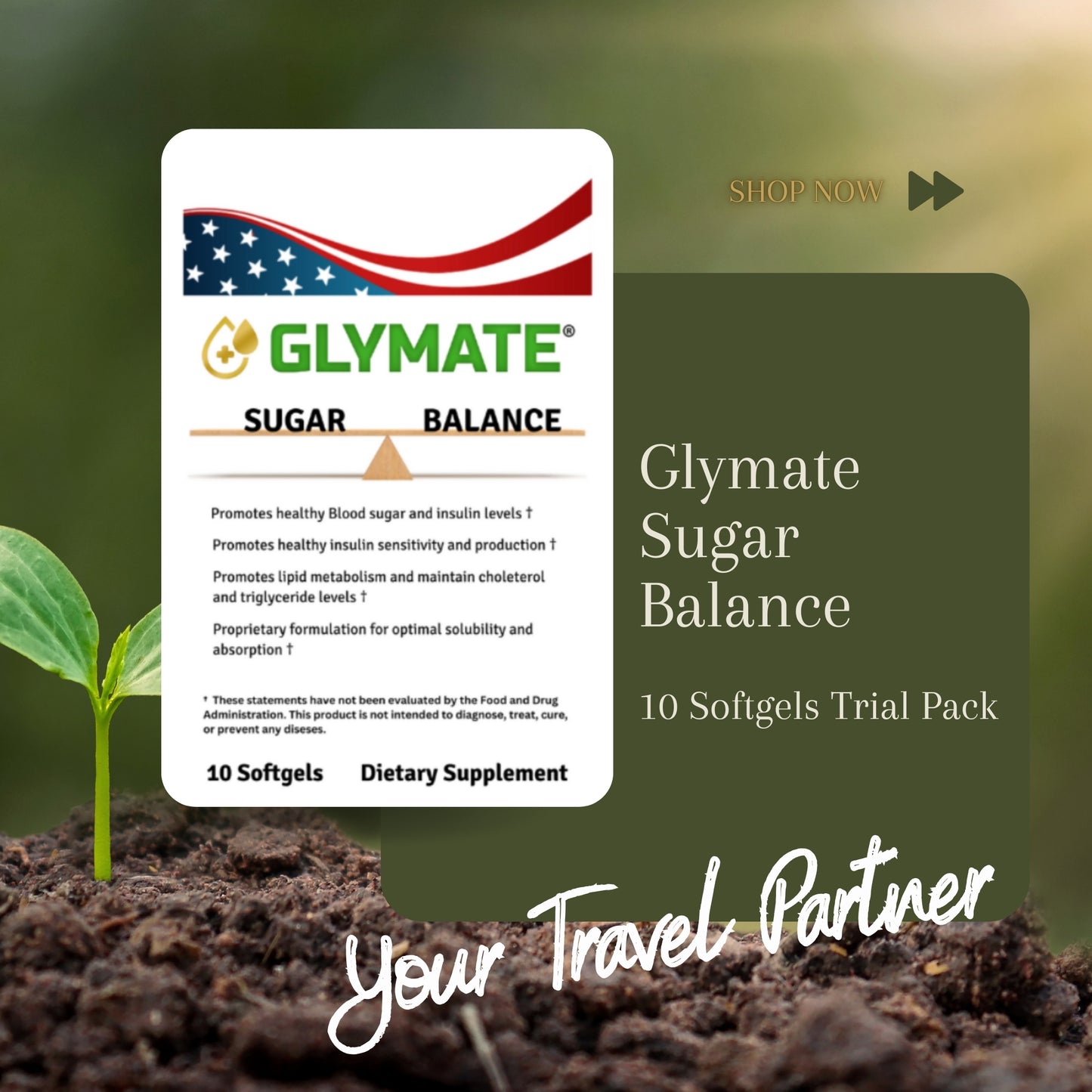 Glymate Sugar Balance (10-softgel Trial Pack)